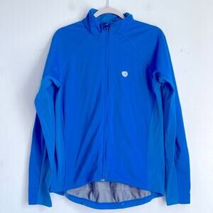 Pearl Izumi fleece lined long sleeve mock neck cycling jacket sz L